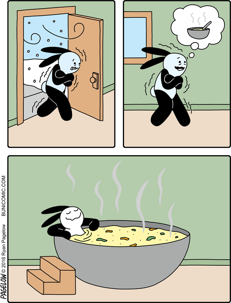 Bonne soupe bien chaude